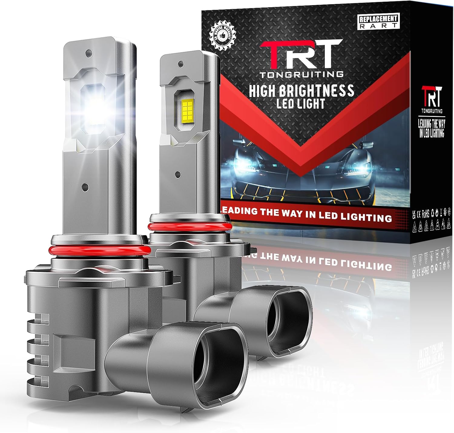 Detalle de Tongruiting 9005 HB3 LED Headlight Bulb – 36000LM, 110W, Pack of 2