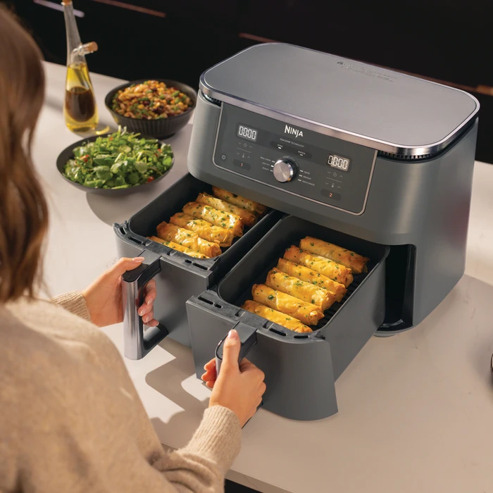 Thumbnail 6 de Ninja Dual Zone DZ400EU: Heißluftfritteuse mit zwei Schubladen für gleichzeitiges Garen