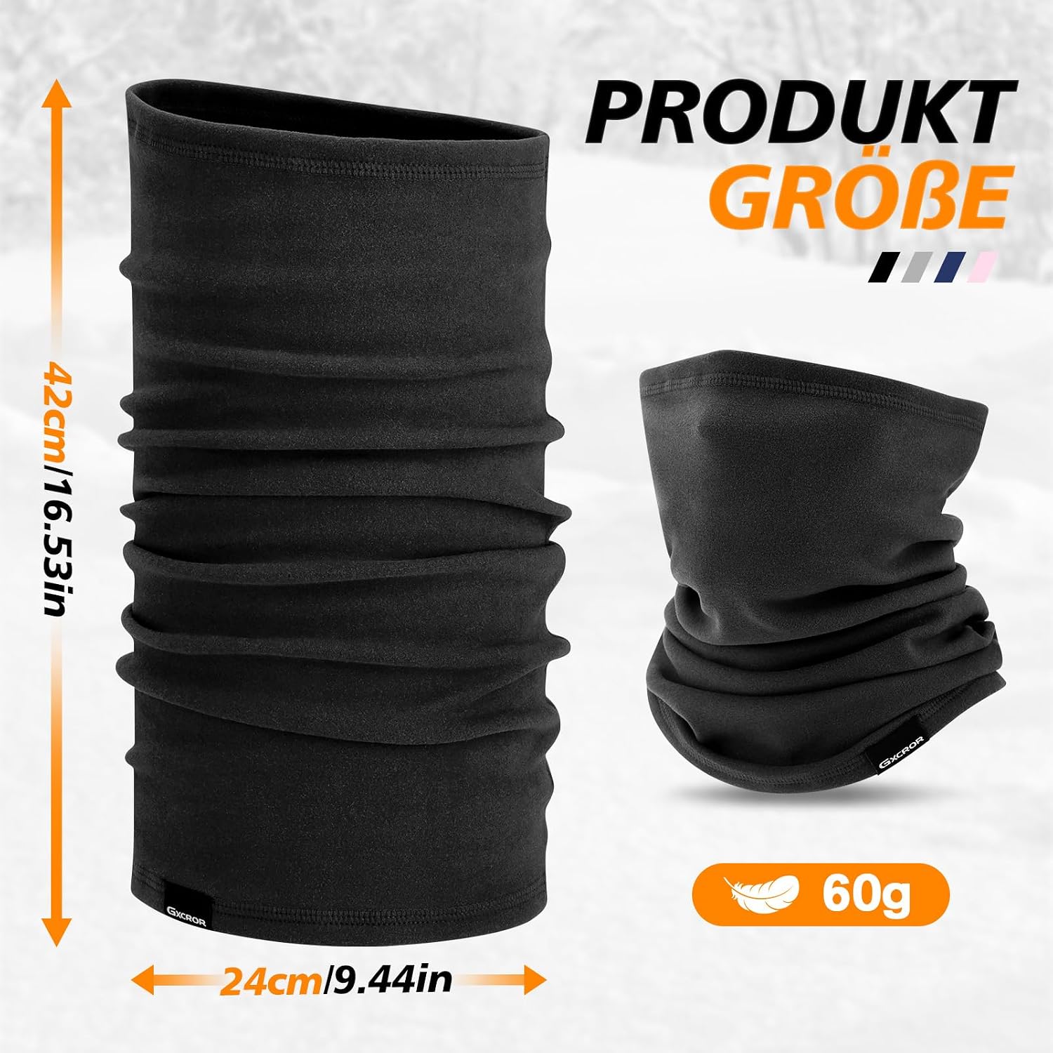 Thumbnail 5 de GXCROR Schal Loop Schlauchschal 60 g 🧣