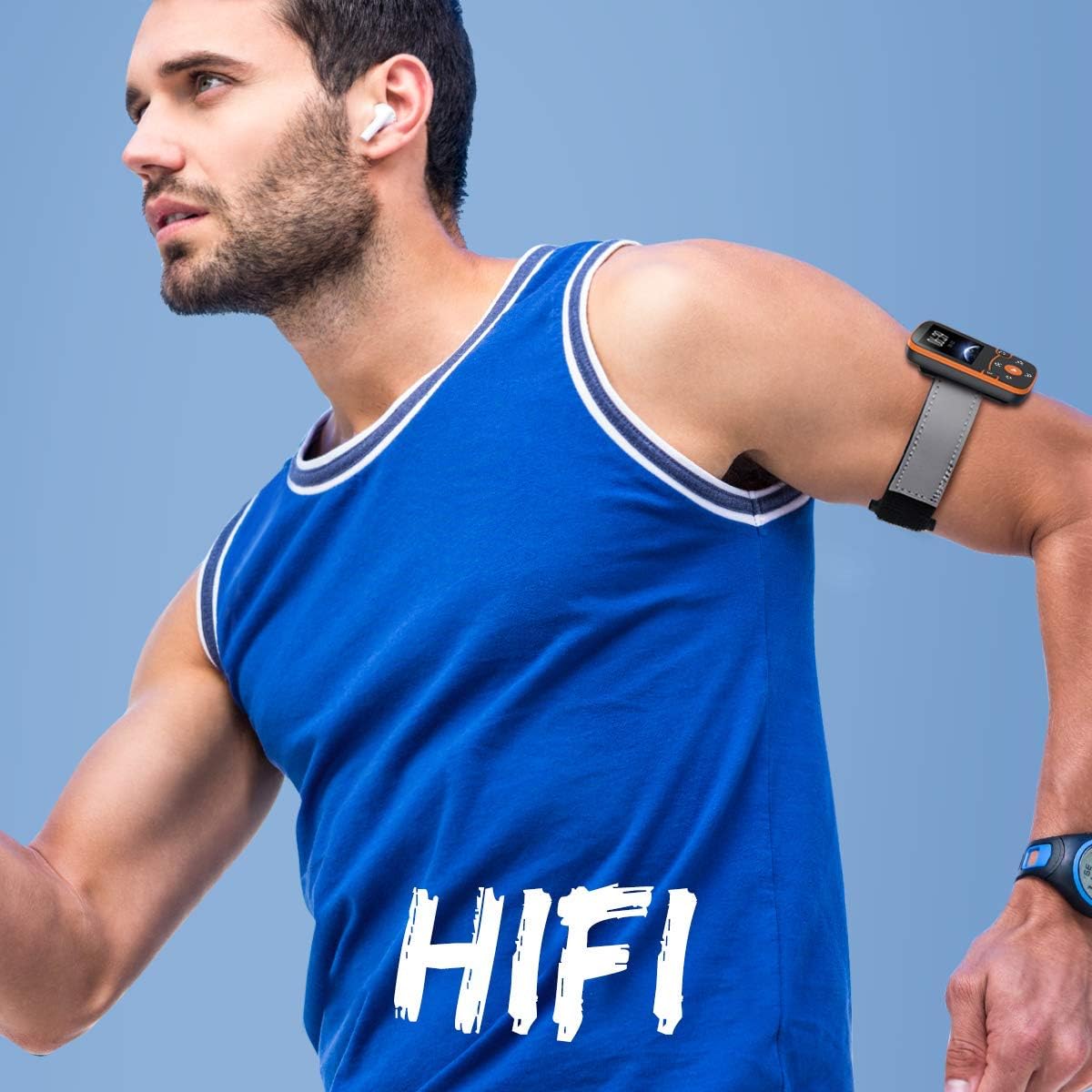 Detalle 2 de AGPTEK Lecteur MP3 Bluetooth 5.3 sport 64 Go avec clip et podomètre