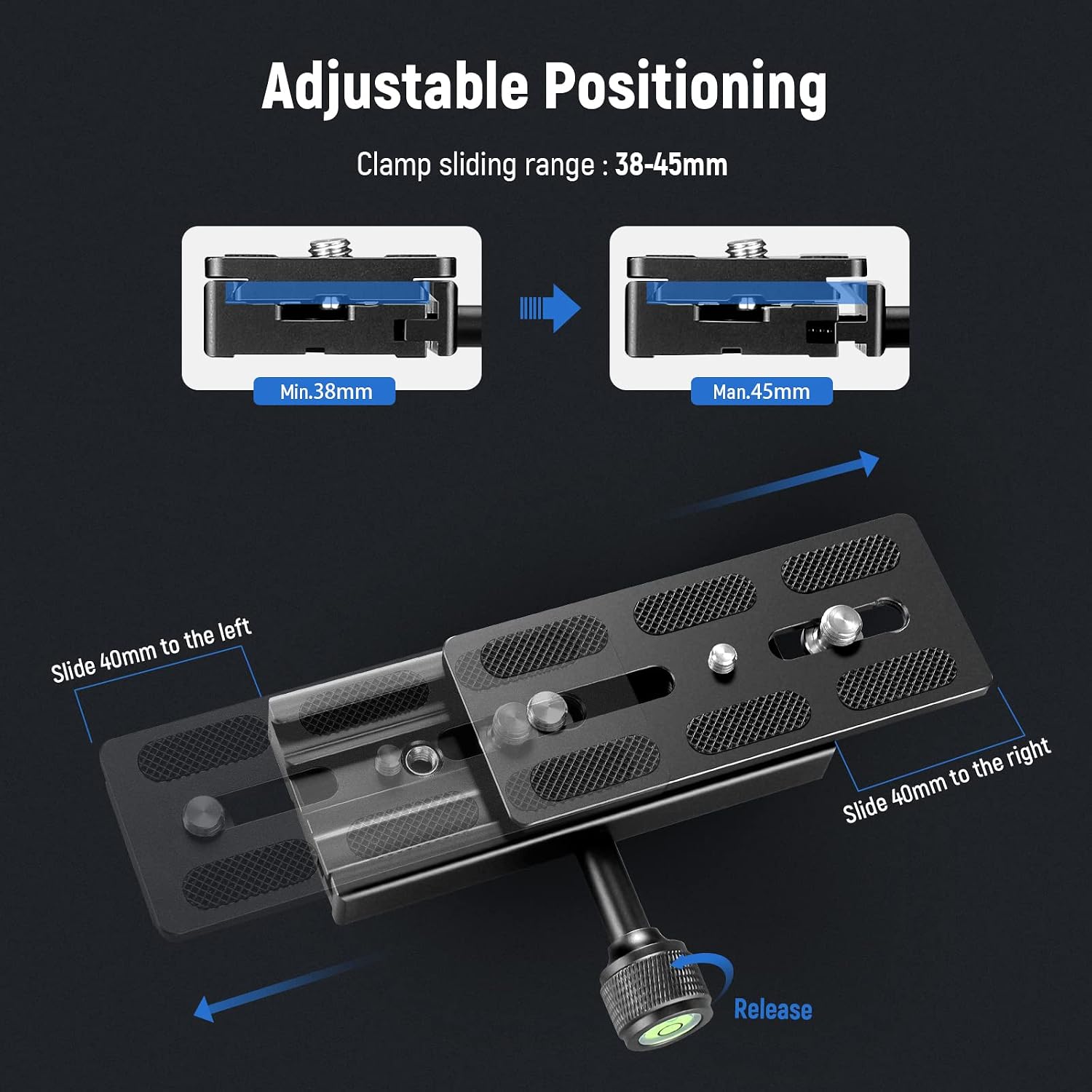 Thumbnail 3 de NEEWER 120mm QR Plate with Clamp