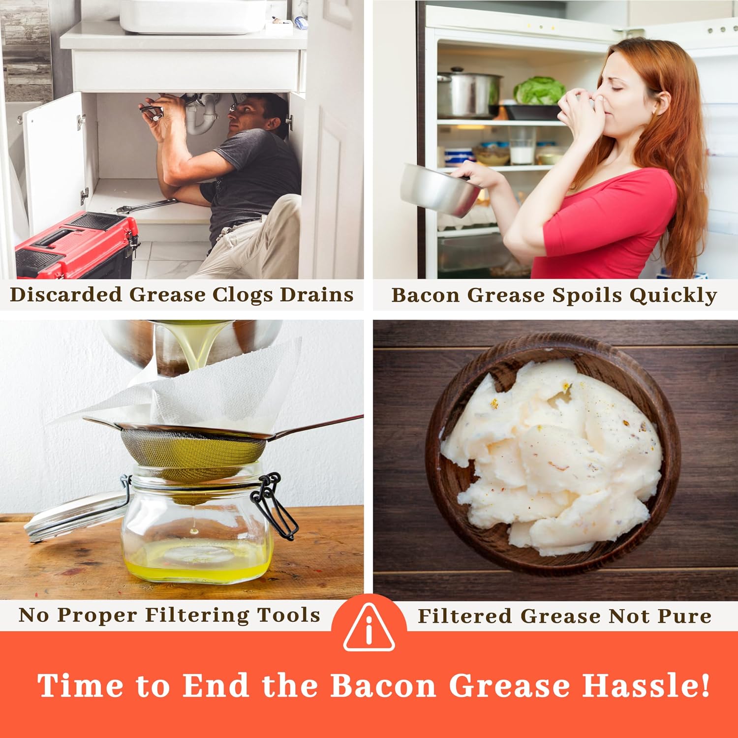 Thumbnail 1 de Ayerphalo Bacon Grease Container 46oz 🥓