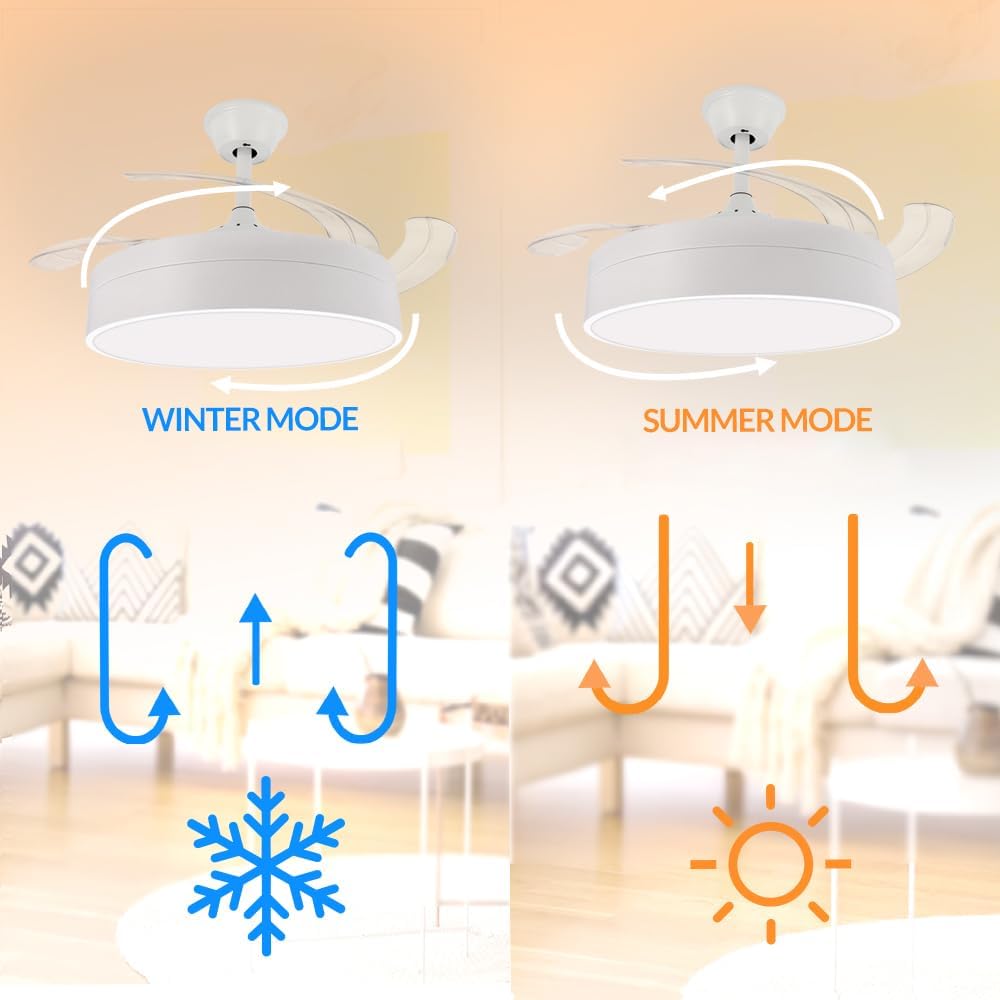 Thumbnail 5 de M mimotec Ventilador de Techo LED Messe 72W 🌬️ con mando y temporizador