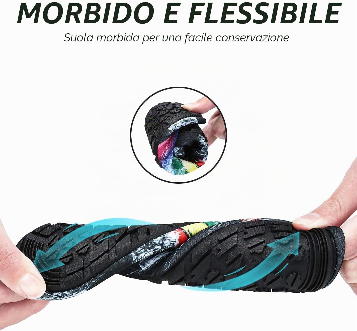 Detalle de SAGUARO Scarpe da Immersione Unisex: leggere, traspiranti e antiscivolo per bagni, nuoto e sport acquatici