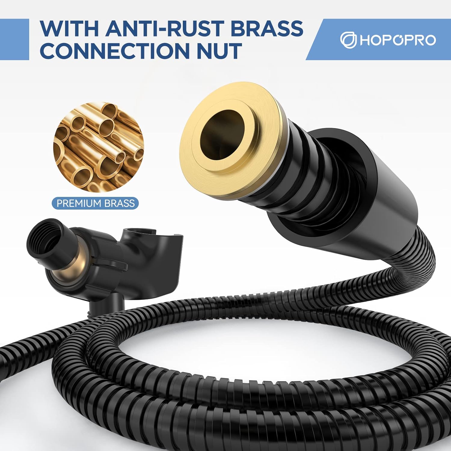 Thumbnail 5 de HOPOPRO 6-Mode Handheld Shower Head Set with 59-Inch Hose and Chrome Finish