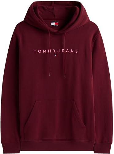 Thumbnail 4 de Tommy Jeans Sudadera Linear Logo con Capucha Rojo XS