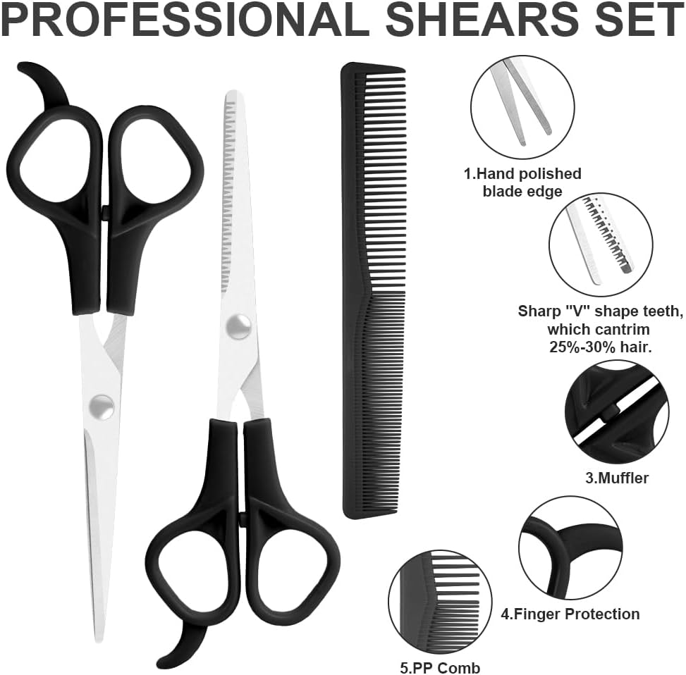 Thumbnail 2 de LOPHE Forbici da Parrucchiere 3Pcs 6 Pollici: set professionale per casa e fai-da-te