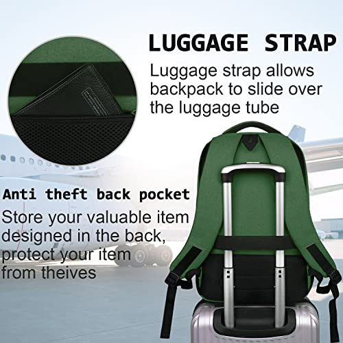 Detalle de KASIBON Laptop Backpack for Men – Anti-Theft Business Travel Backpack
