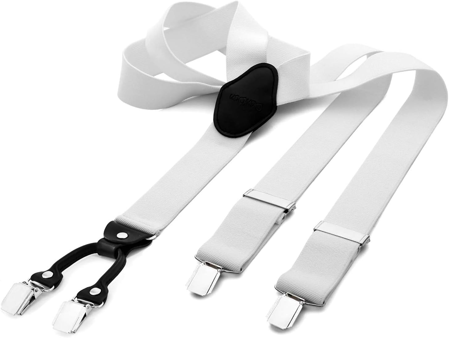 Detalle de DonDon Tirantes hombre anchos 3,5 cm con 4 clips