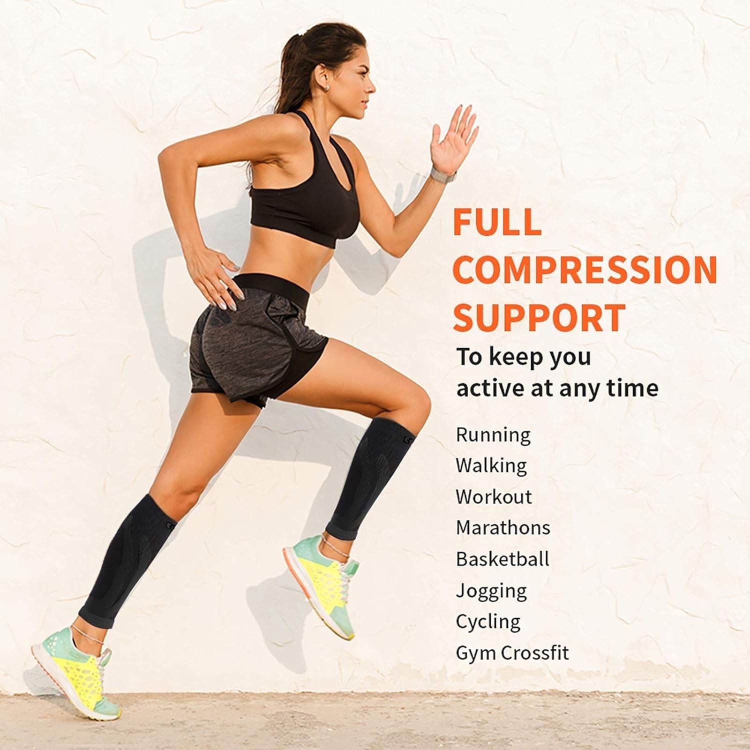 Thumbnail 3 de CAMBIVO 2 Pairs Calf Compression Sleeve