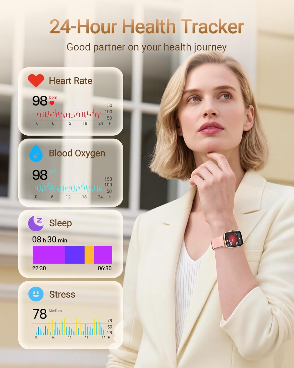 Detalle de Smart Watch 1.85" HD Screen with SpO2