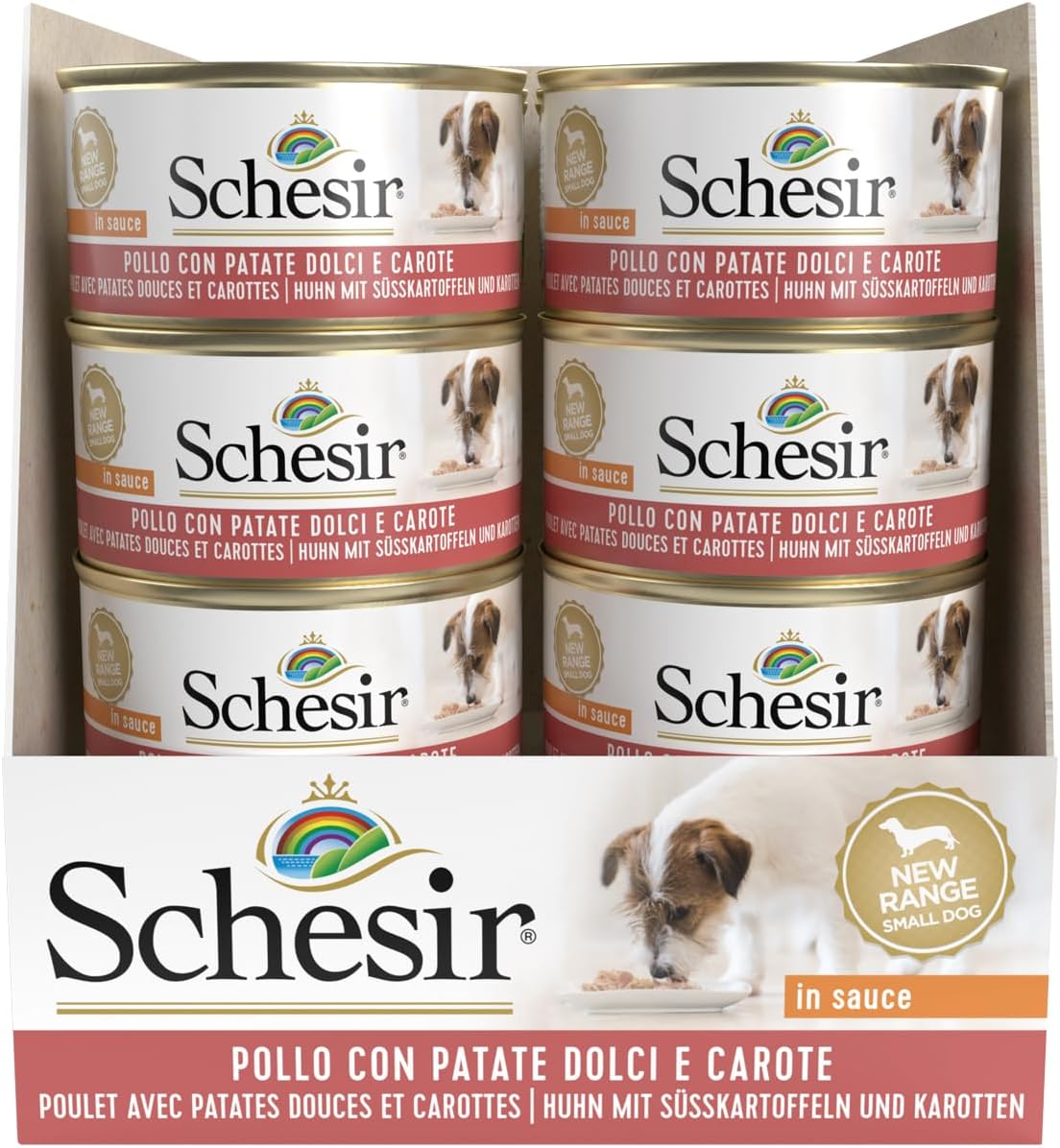 Detalle 2 de Schesir Pollo con Patate Dolci e Carote 85g