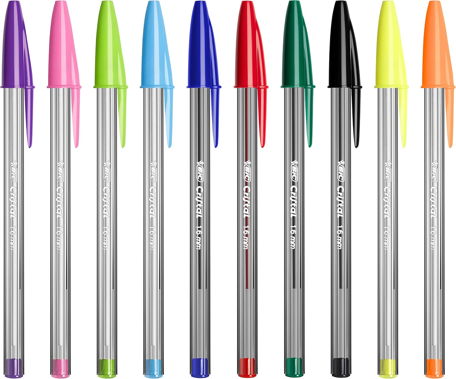 Detalle de BIC Megatubo: Set Penne Cristal Original, Cristal Fun e Fluo – 20 pezzi
