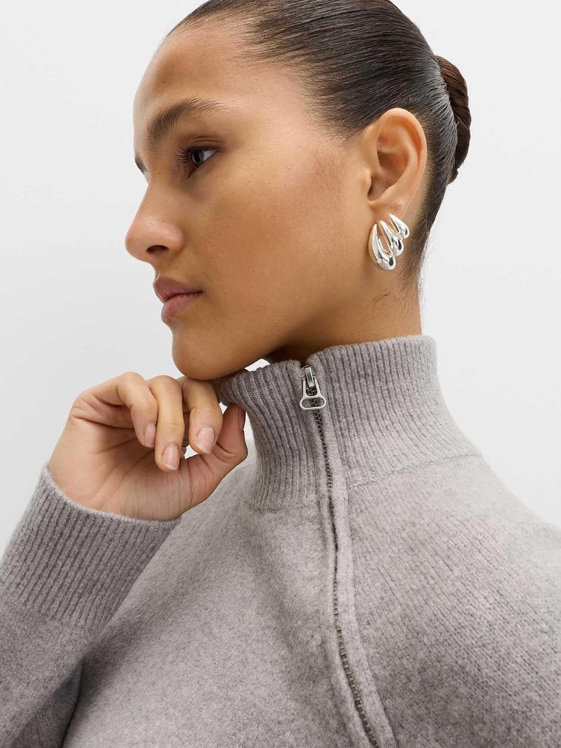 Thumbnail 1 de Marks & Spencer damestrui met asymmetrische rits, trechterhals en stretch