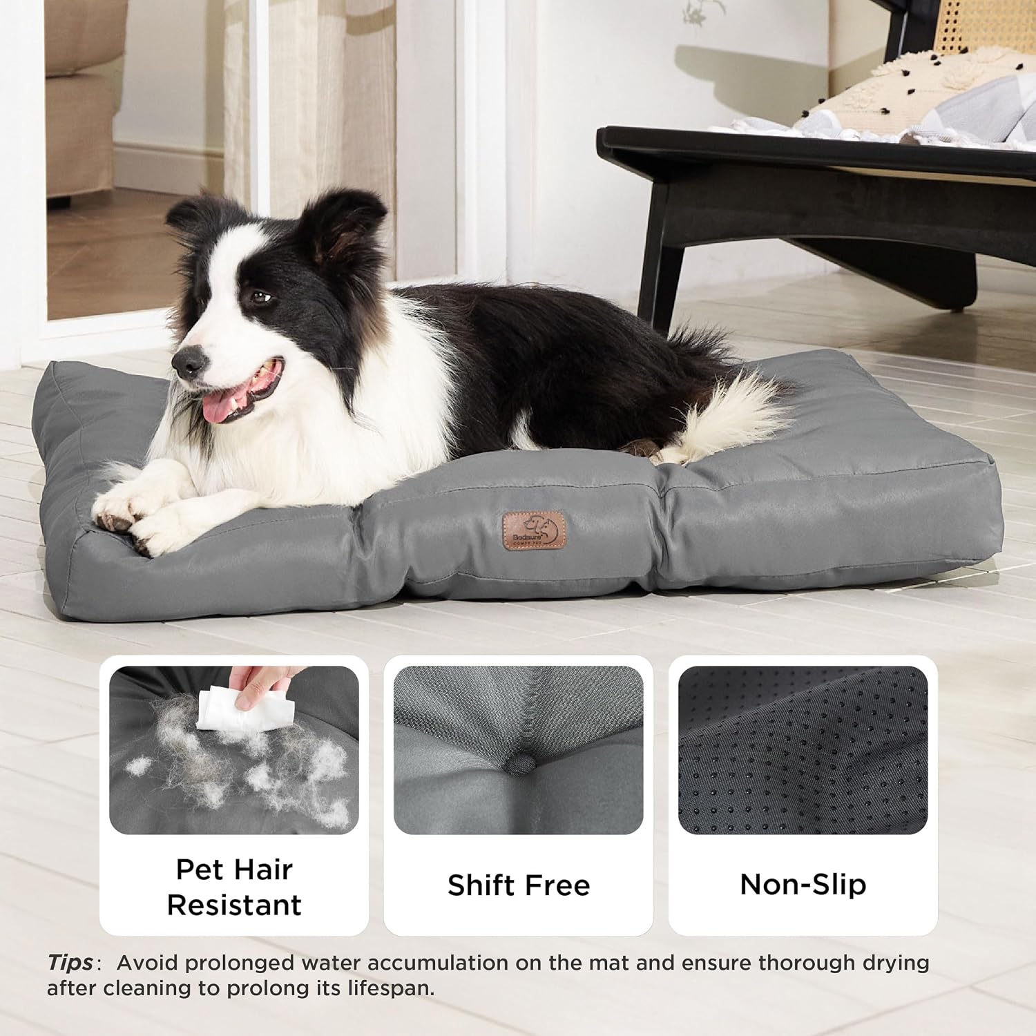 Detalle 2 de BEDSURE Hundebett 91x68 cm große Waschbar