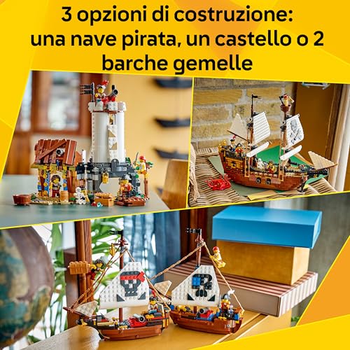 Thumbnail 2 de LEGO Creator 3 in 1 Iconica Nave da Pirata (31387): un set trasformabile per 3 avventure