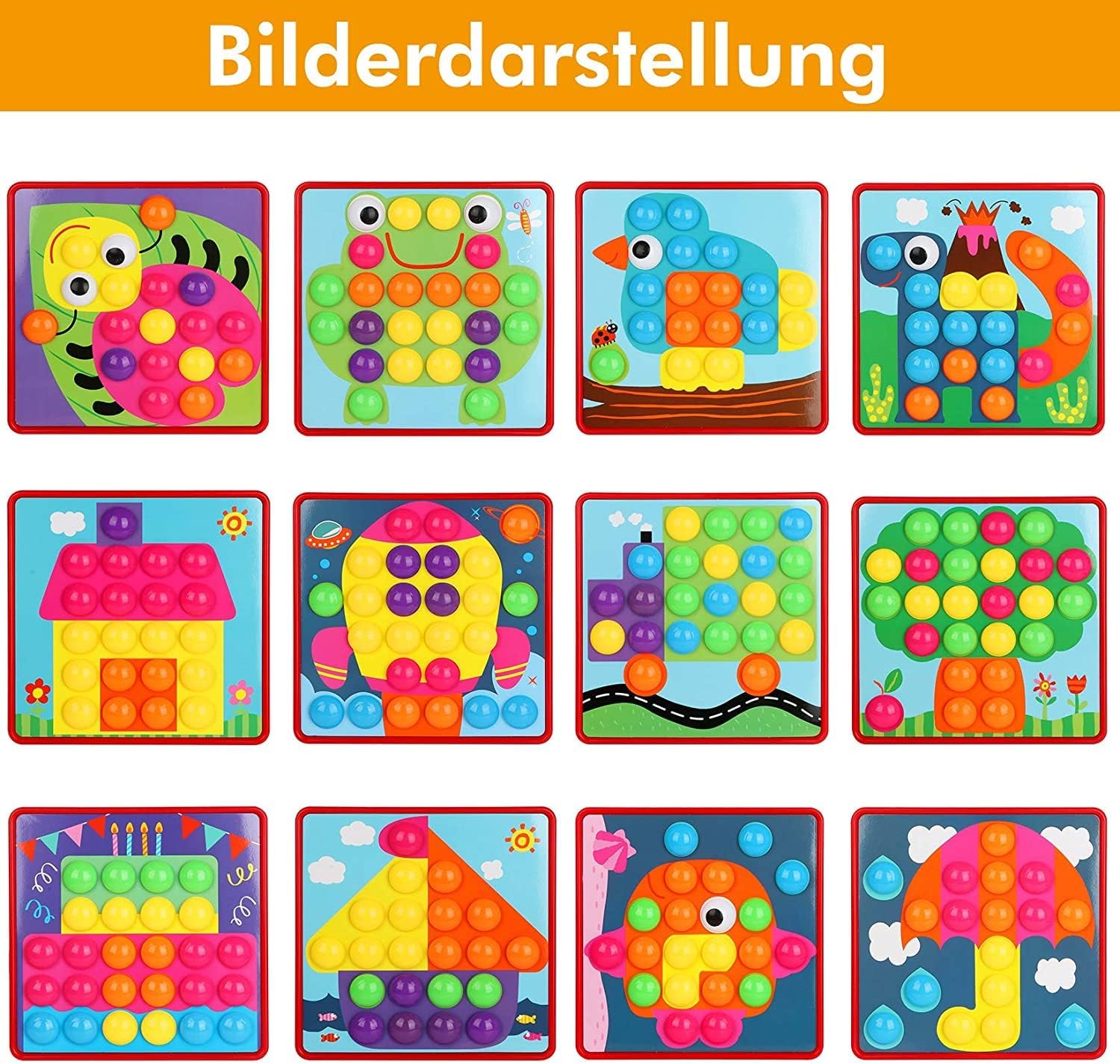 Thumbnail 4 de Guihumz Mosaik Steckspiel 45 Teile 🎨