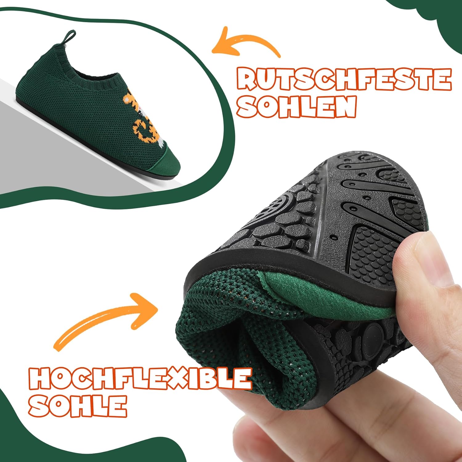 Thumbnail 4 de VOLHAL Hausschuhe für Kinder – atmungsaktiv, rutschfest und einfach an- und auszuziehen