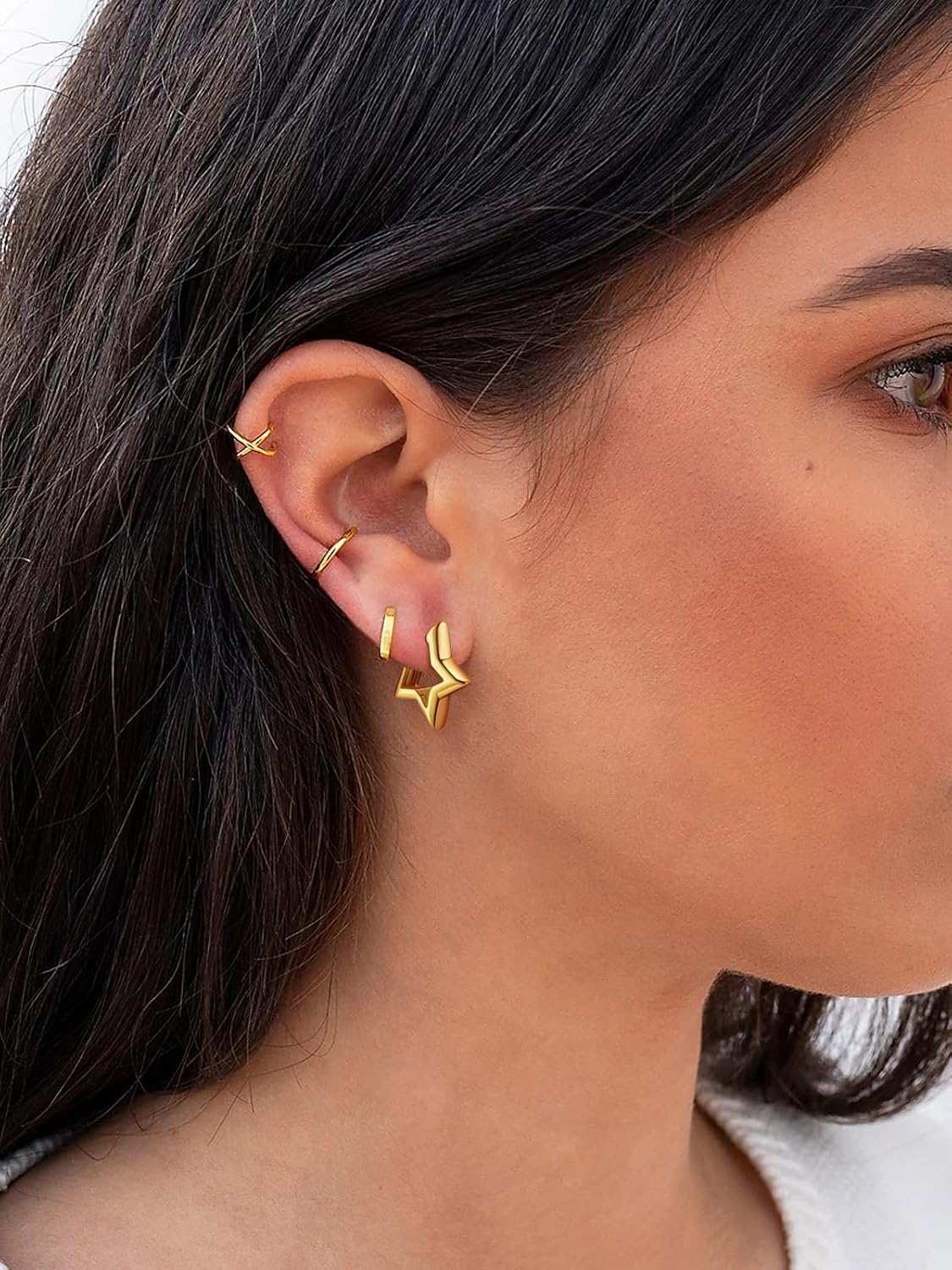 Detalle de FindChic hypoallergenic hoop earrings 19/30mm