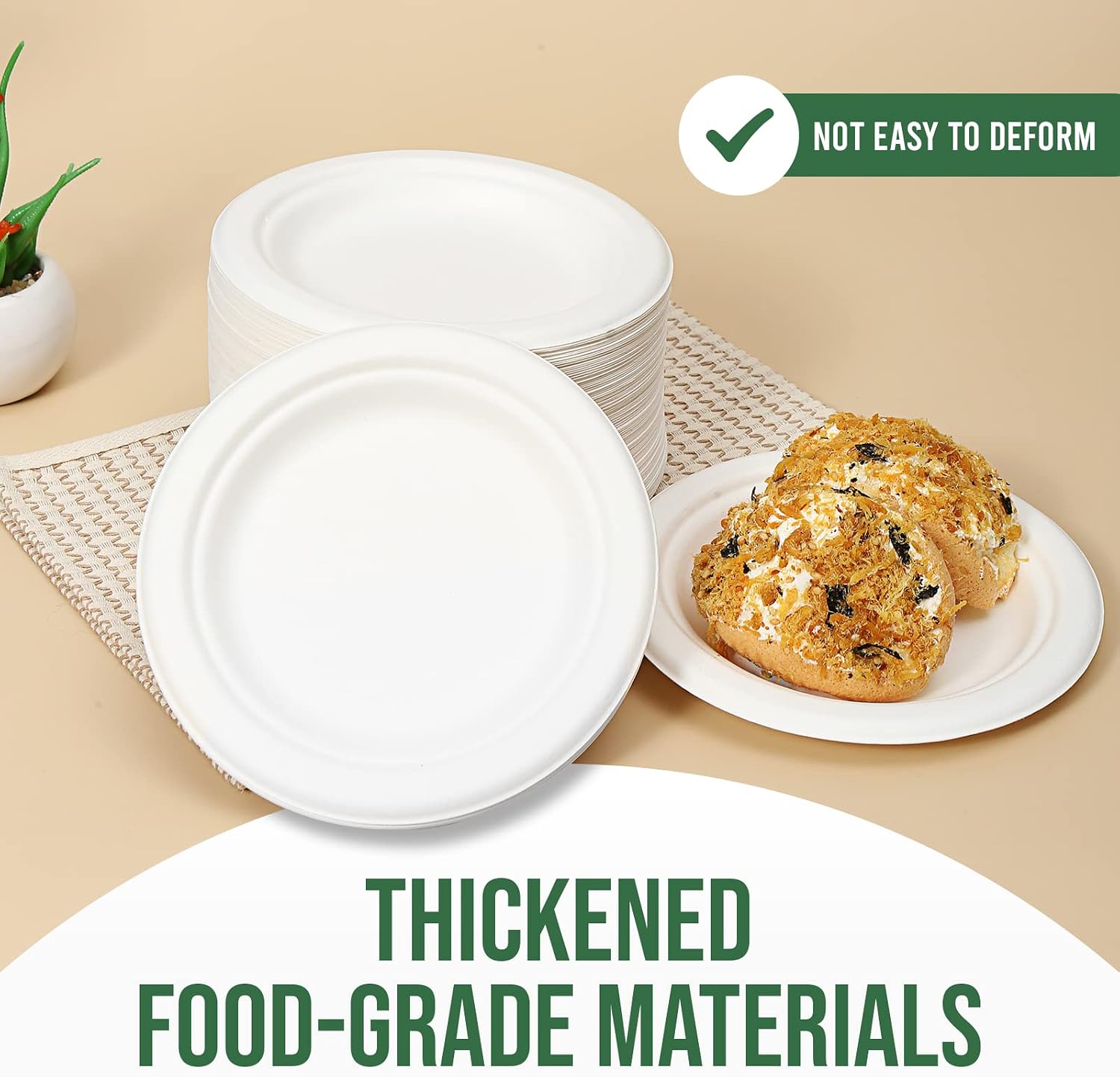 Thumbnail 2 de TaidMiao 6 Inch Compostable Plates