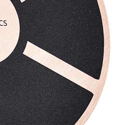 Thumbnail 2 de Amazon Basics Planche d’équilibre en bois, Noir – stabilité et renforcements ciblés à domicile