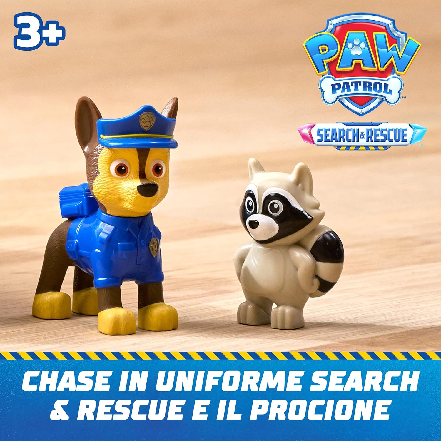 Thumbnail 2 de Paw Patrol: Search & Rescue, Auto della Polizia di Chase con 2 Personaggi – Un set di soccorso retrò per bambini 3+ anni