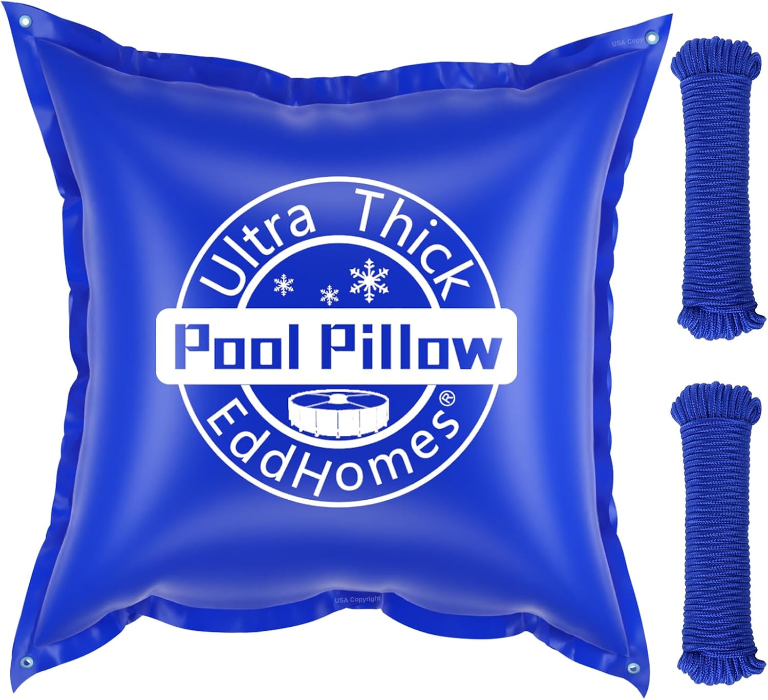 Detalle de EddHomes Swim Air Pillows 4x4ft Pool Pillow, 0.5mm PVC