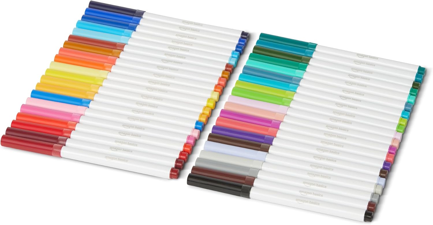 Thumbnail 5 de Amazon Basics Broad Line pennarelli lavabili 40 🎨