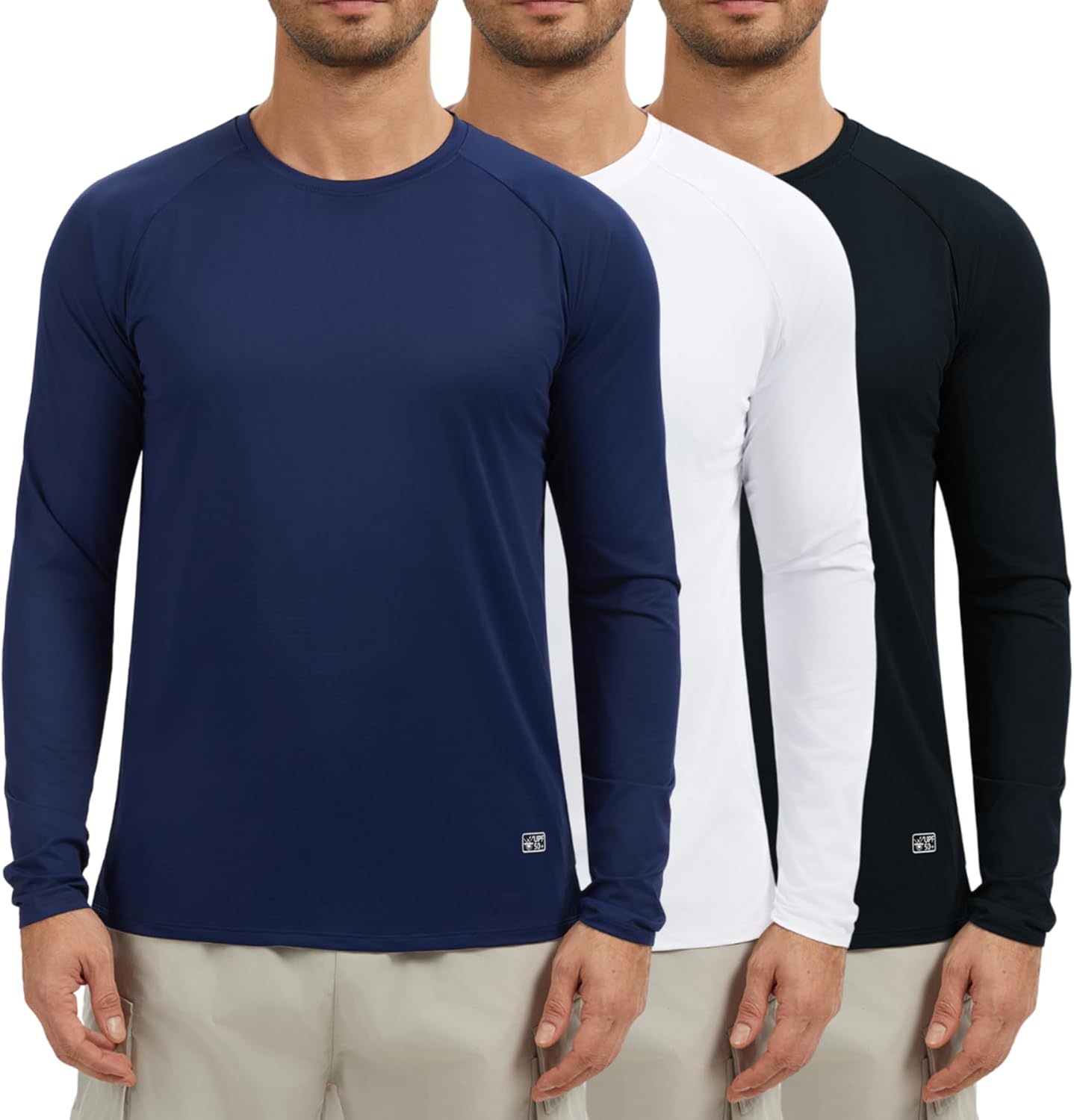 Detalle de AMZSPORT Paquete 3 Camisetas Manga Larga UPF 50+