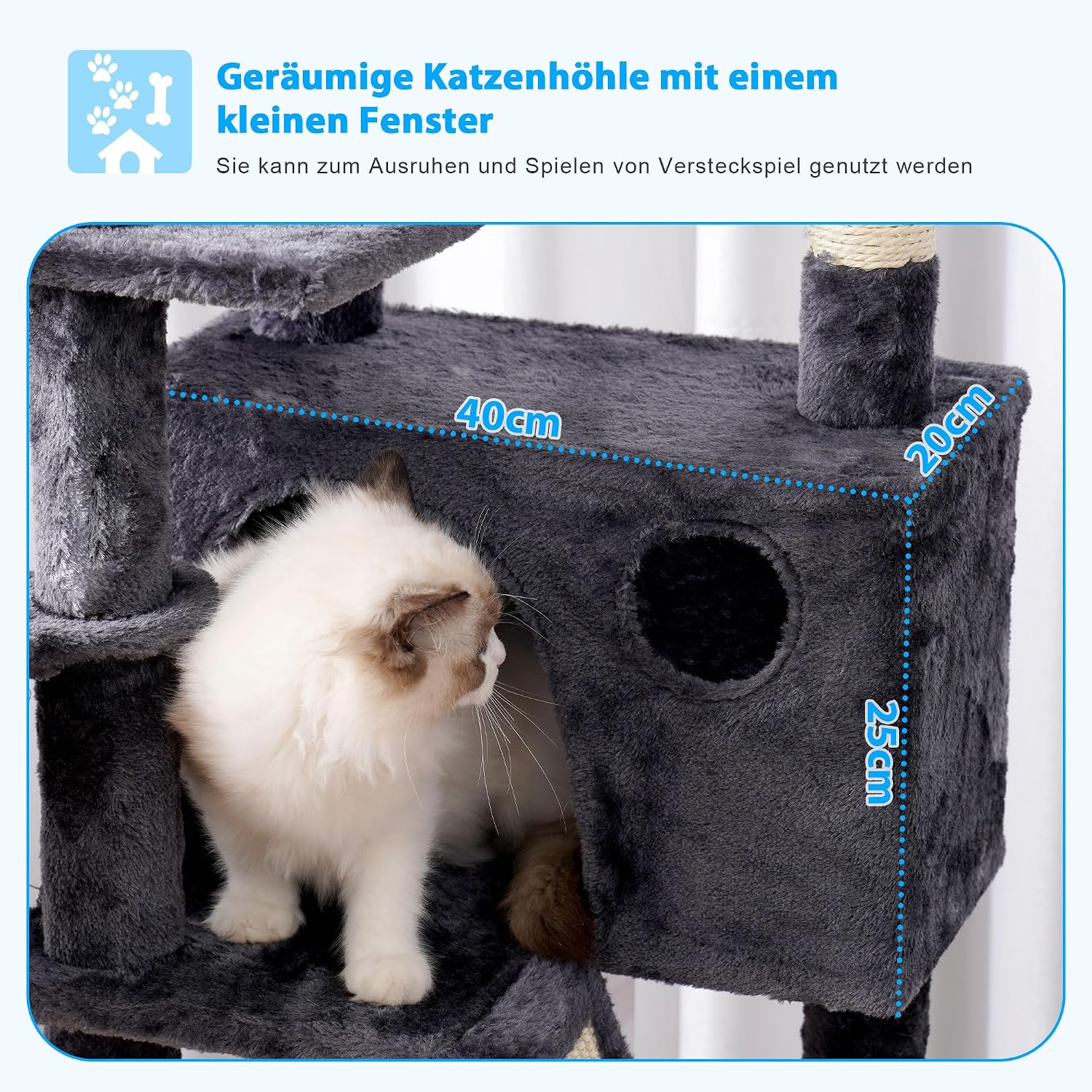 Thumbnail 4 de Hey-brother Kratzbaum 135 cm