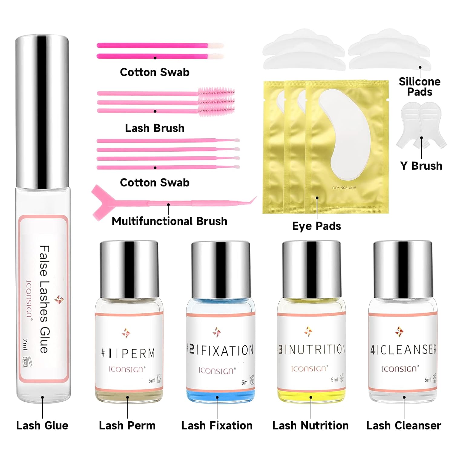 Detalle de Lash Lift Kit: Professional Eyelash Perm Kit for Salon-Quality Results at Home
