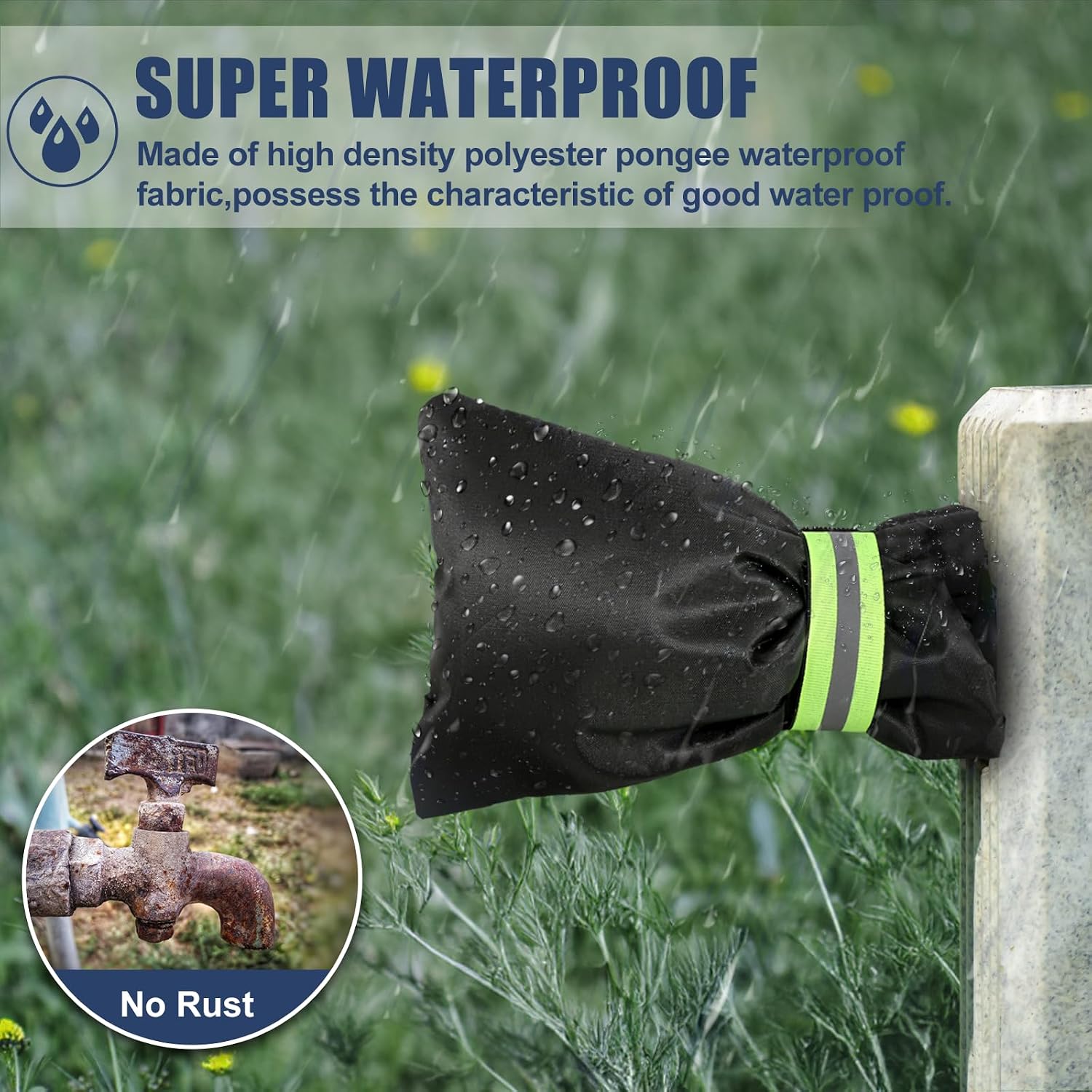 Thumbnail 5 de nabreeli FCOVER2 Outdoor Faucet Covers, 3-Layer Insulation, Waterproof 2-Pack