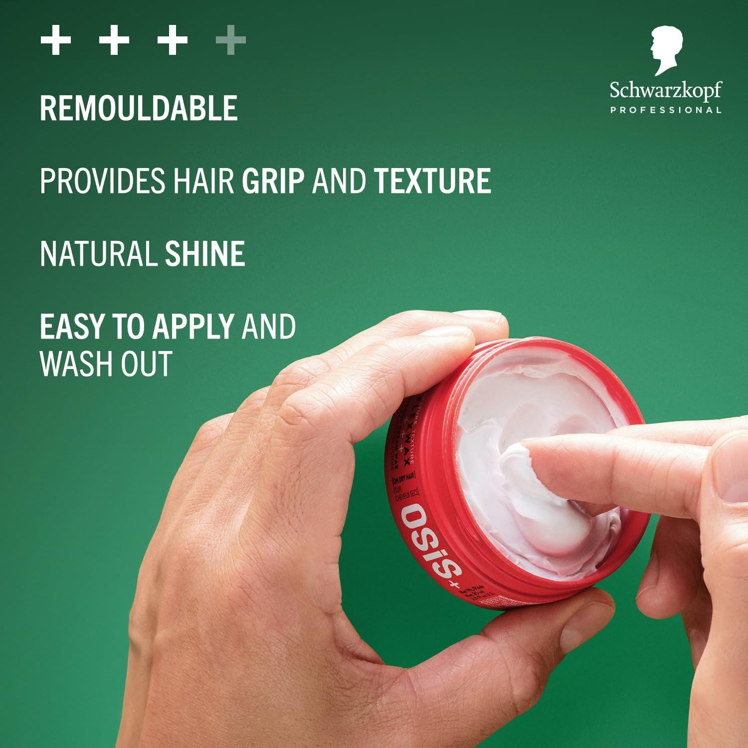 Detalle 2 de OSiS Flexwax Cream Wax by Schwarzkopf Professional — Remouldable Styling Wax (85 ml)