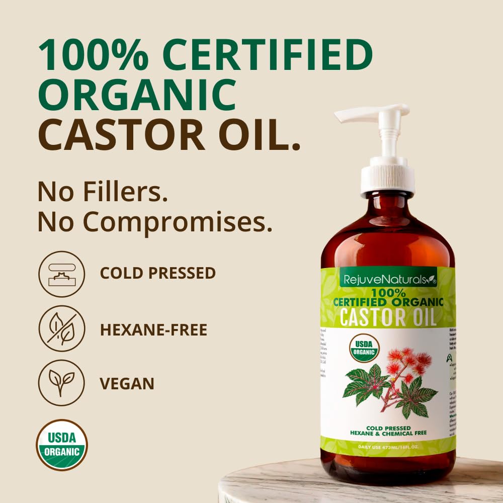 Detalle 2 de RejuveNaturals Castor Oil 16oz