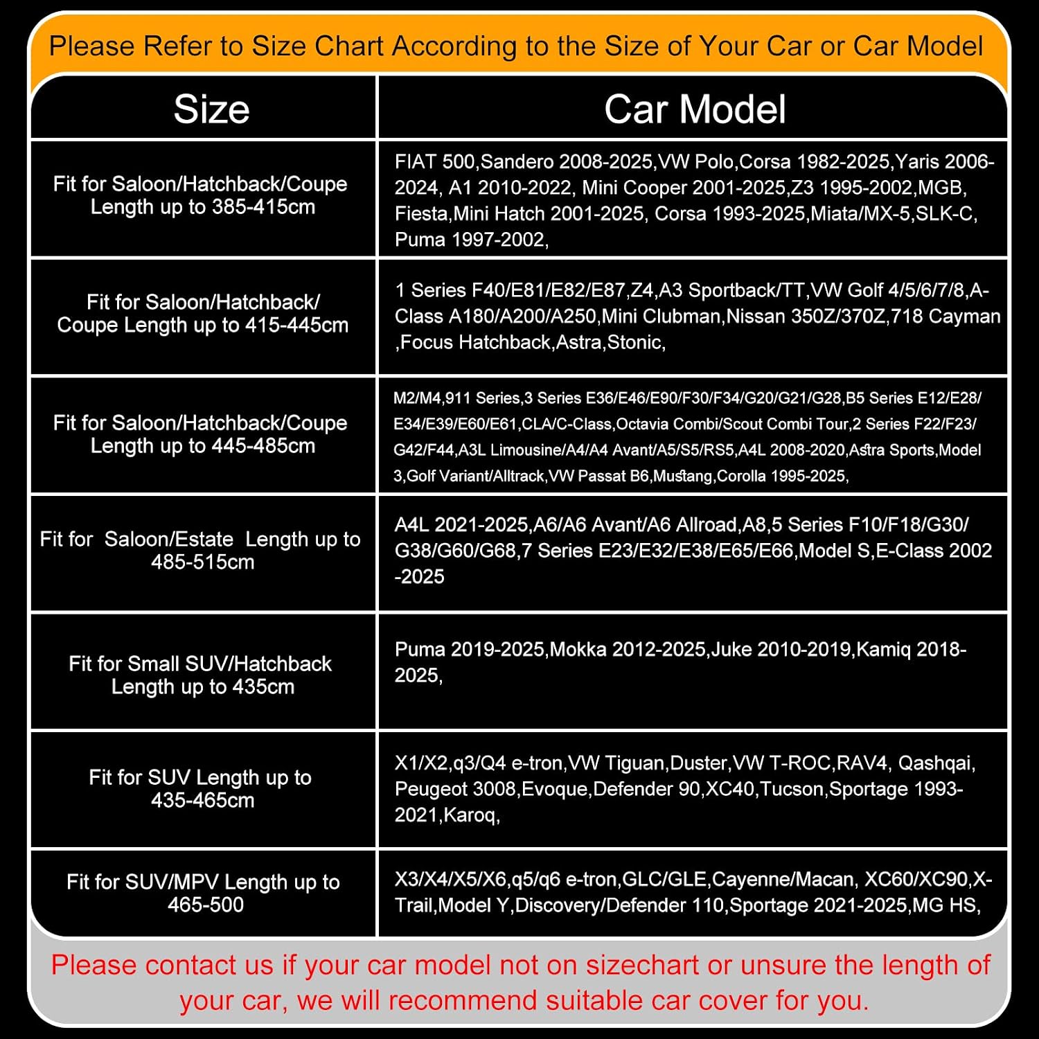 Thumbnail 5 de FJWDSC Full Enclosed Car Cover for SUV/Hatchback Up to 430 cm