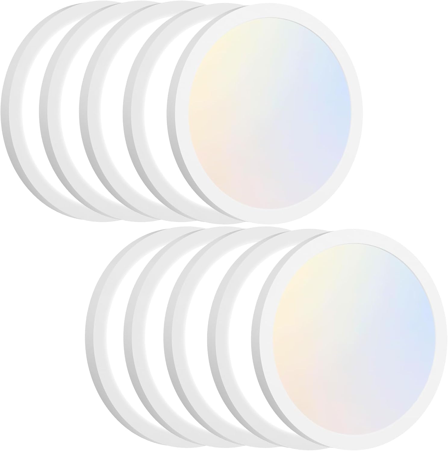 Detalle de Brightever 61518008-01 7-Inch LED Ceiling Light, Dimmable, 3CCT, 10-Pack