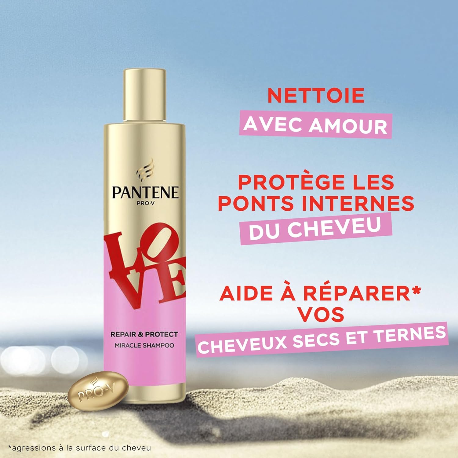 Thumbnail 6 de Pantene Pro-V x Robert Indiana Art Collection: Routine Repair et Protect (Shampooing 250 ml, Soin 220 ml, Masque 300 ml, Huile 100 ml) pour Cheveux Secs et Abîmés