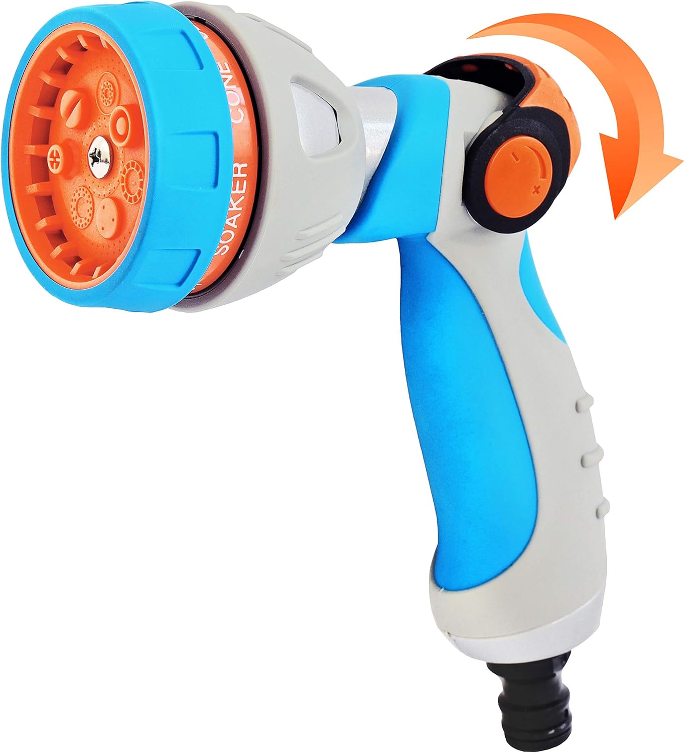 Detalle de GRÜNTEK Pistola Acqua Giardino in Metallo PREMIUM – 7 spruzzi, alta pressione, compatibile con ogni tubo