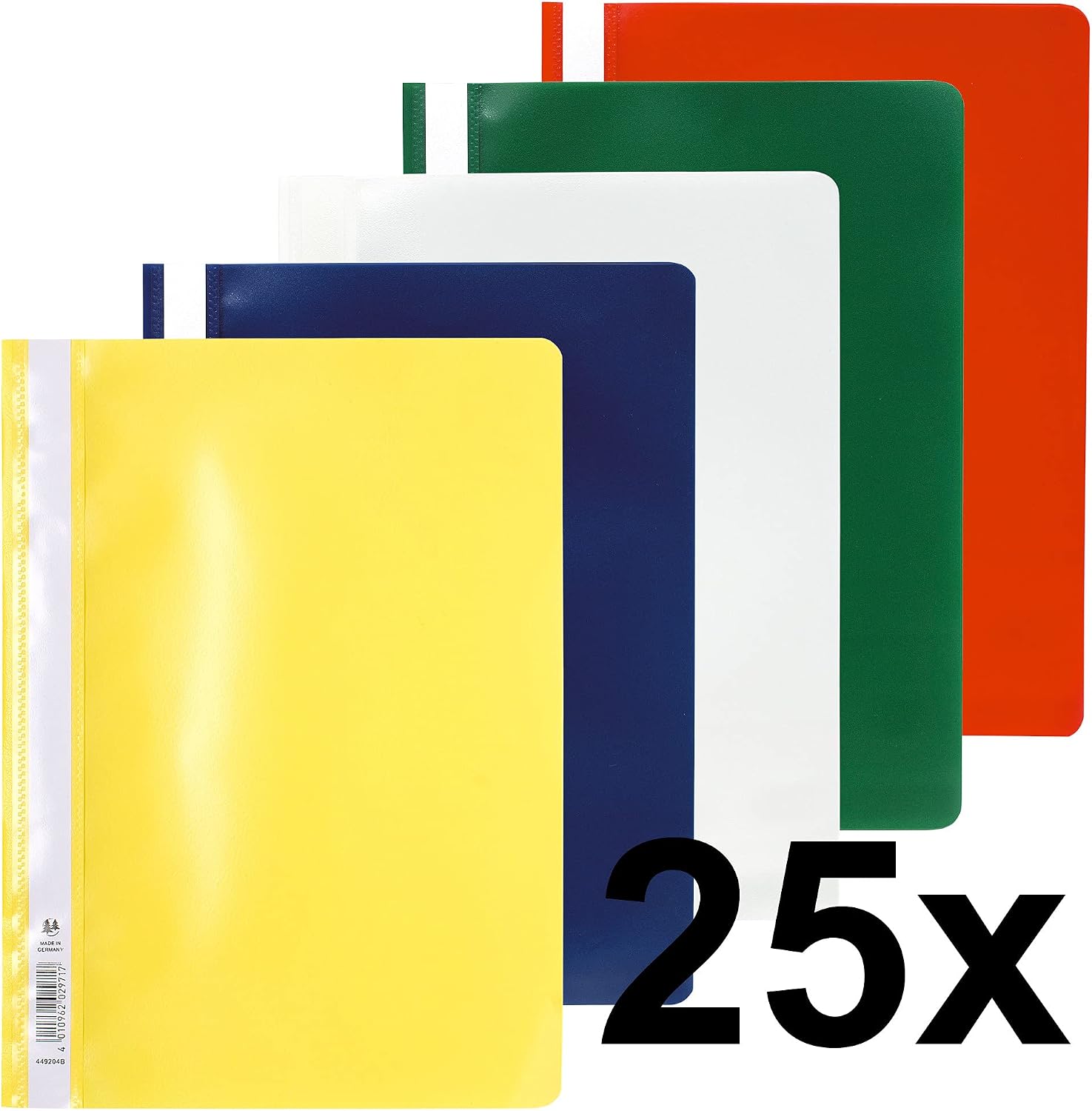Detalle de Exacompta 449225B — Paquet de 25 chemises de présentation à lamelles, couverture PP, étiquette sur toute la hauteur