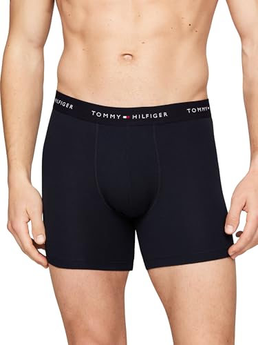 Detalle de Tommy Hilfiger Boxers Lot de 3 Homme en Coton Multicolore – S
