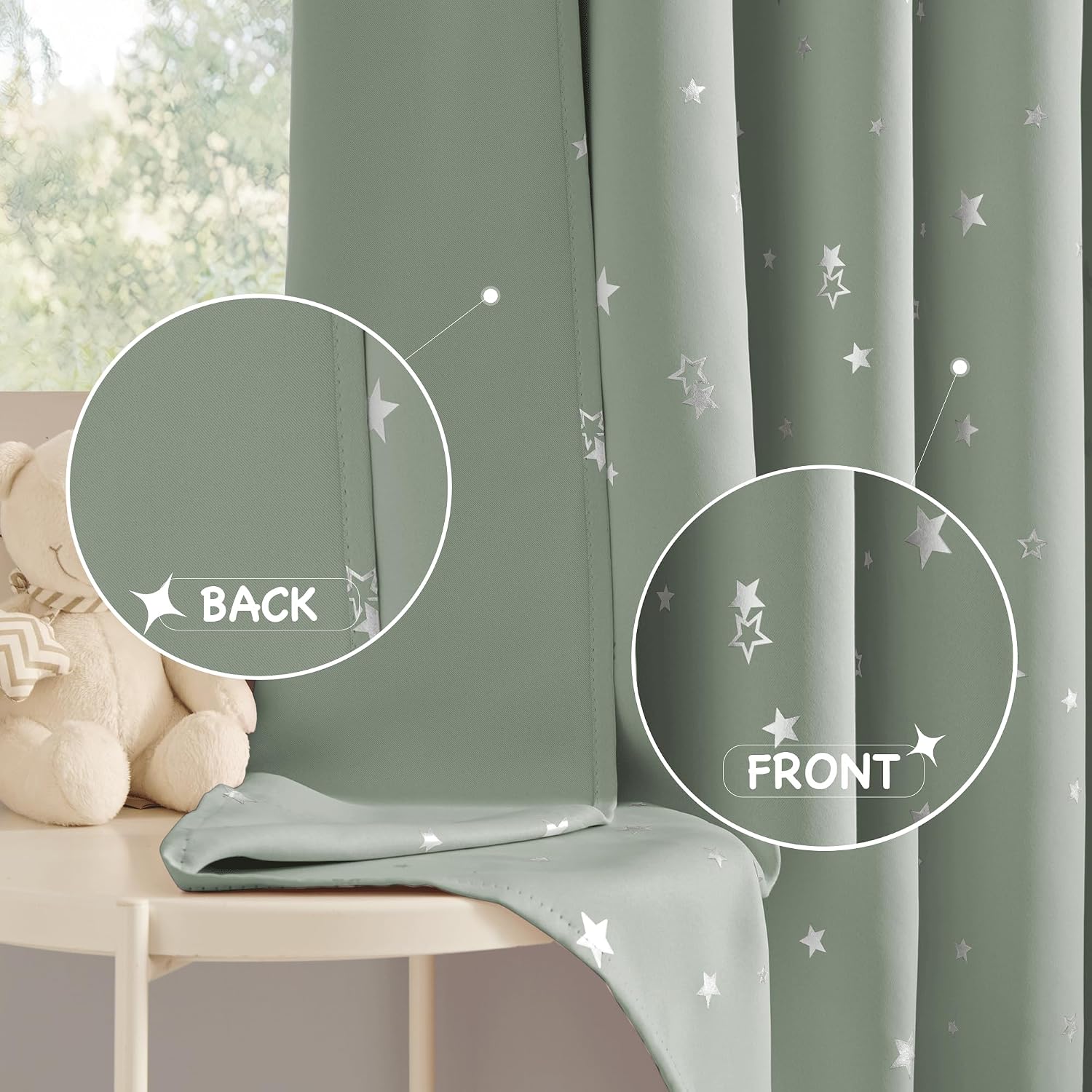 Thumbnail 4 de PONY DANCE Blackout Curtains 2 Panels