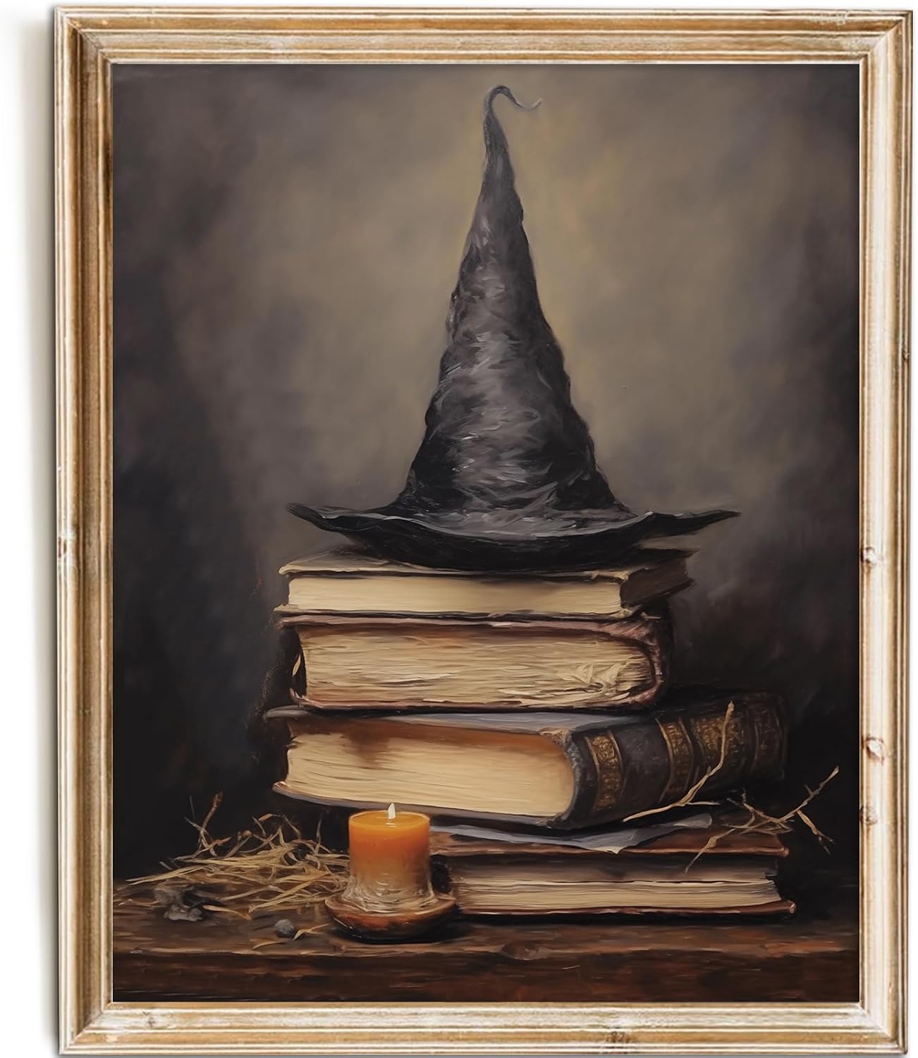 Detalle de SWZHHYL Vintage Witchy Spells Canvas Wall Art, 8 x 10-Inch Unframed Print