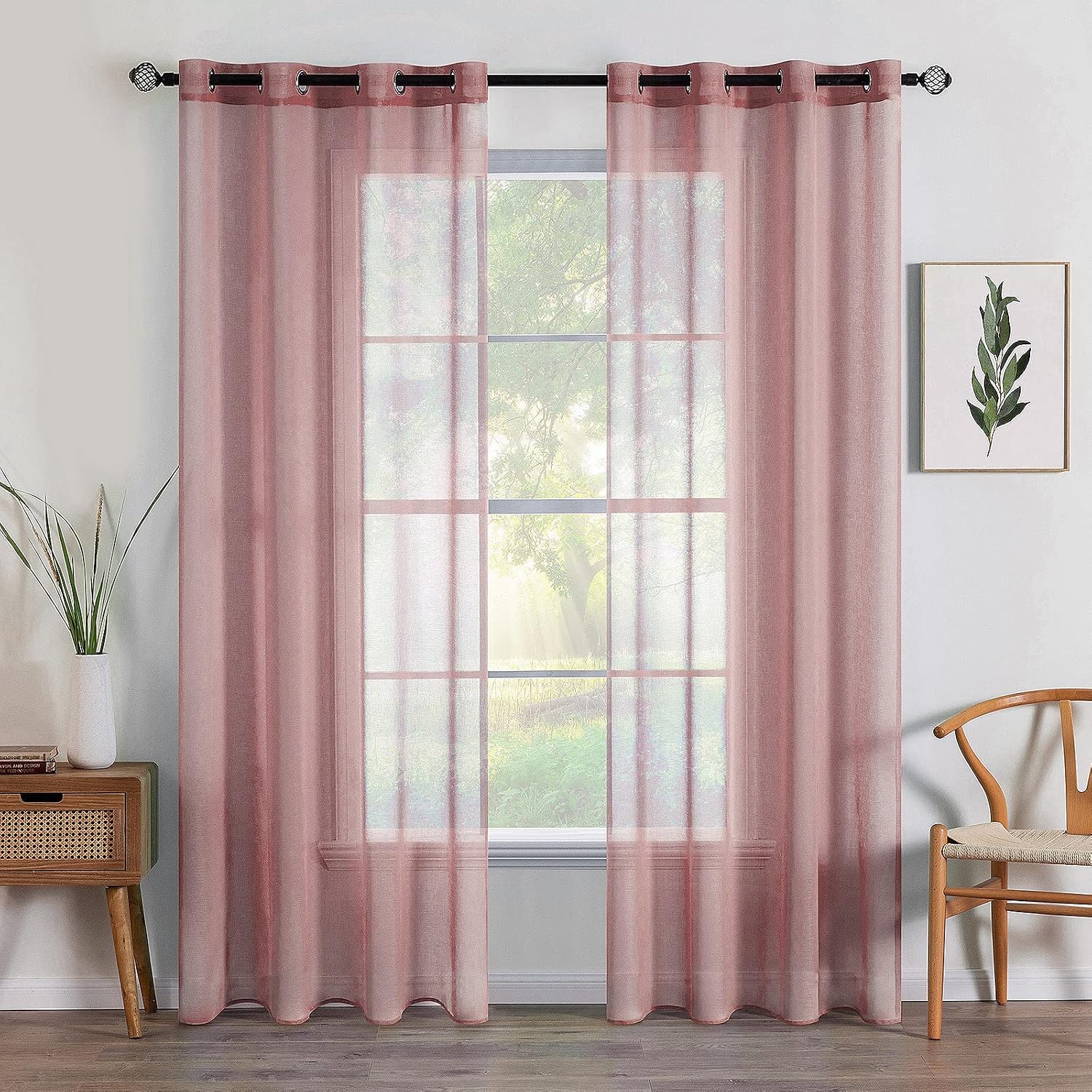 Thumbnail 6 de MIULEE 2er Set Voile Vorhänge 140×225 cm