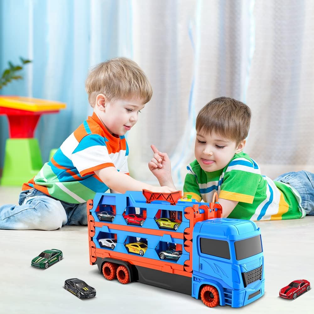 Thumbnail 1 de VATOS Transport Truck Toys 6 Cars Set
