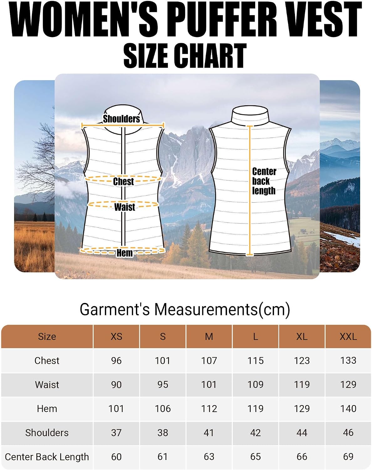 Thumbnail 6 de Outdoor Ventures Damen Steppweste packbar mit Stehkragen – leichte Hybrid-Übergangsweste fürs Wandern & Rad