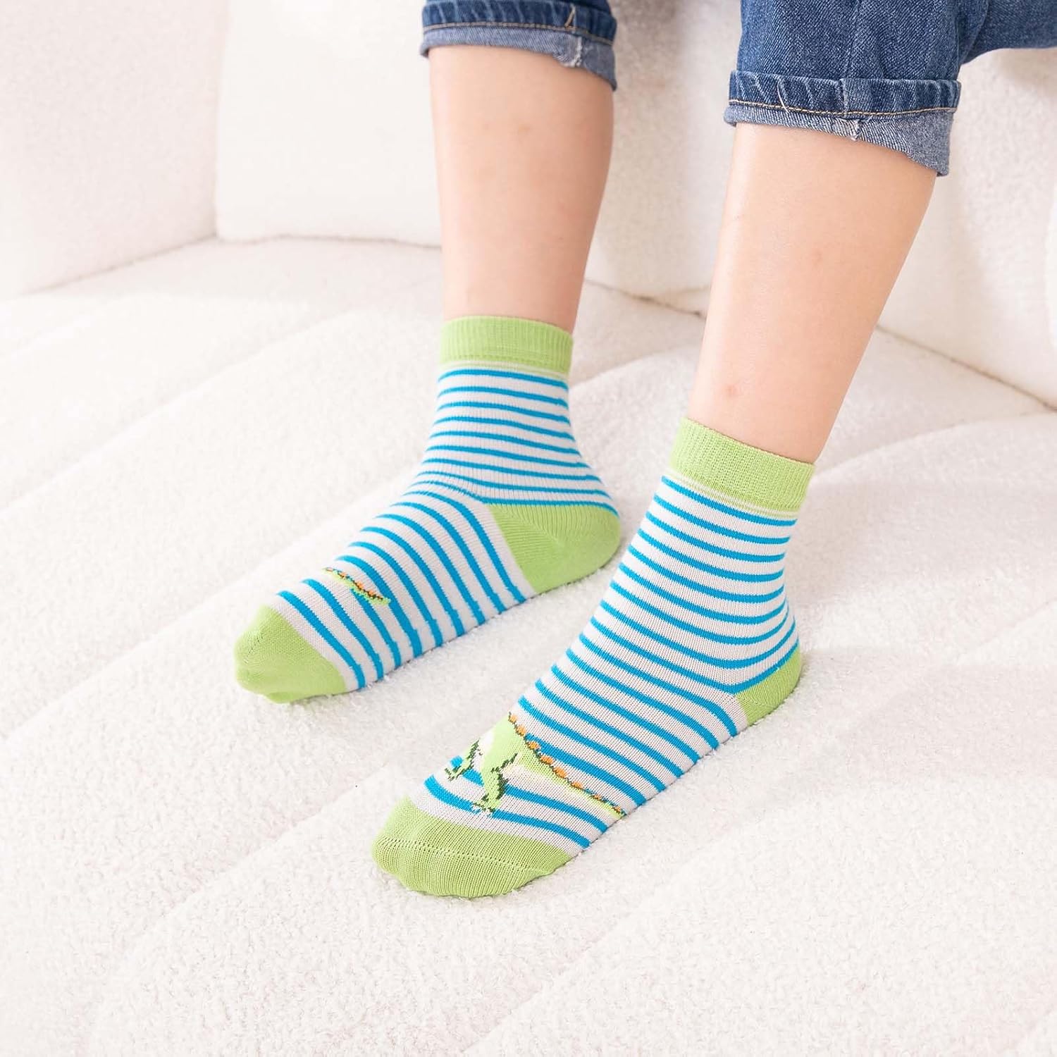 Detalle 2 de PUTUO Calcetines Niño Divertidos 5 pares Algodón