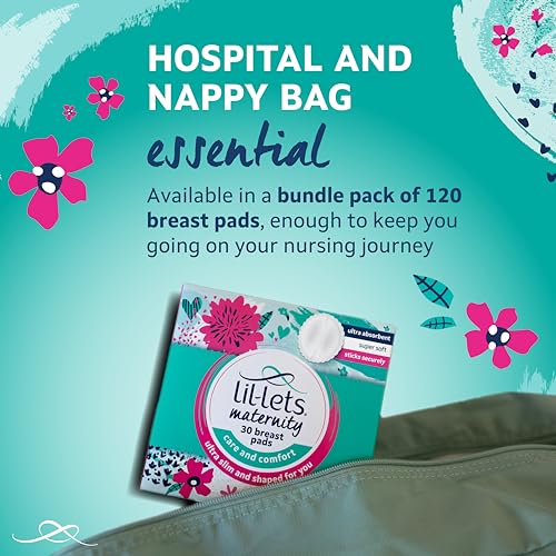 Thumbnail 8 de Lil-Lets Maternity Breast Pads, 120 Count (4 x 30) – Ultra Slim, Disposable Nursing Pads for Breastfeeding Mums