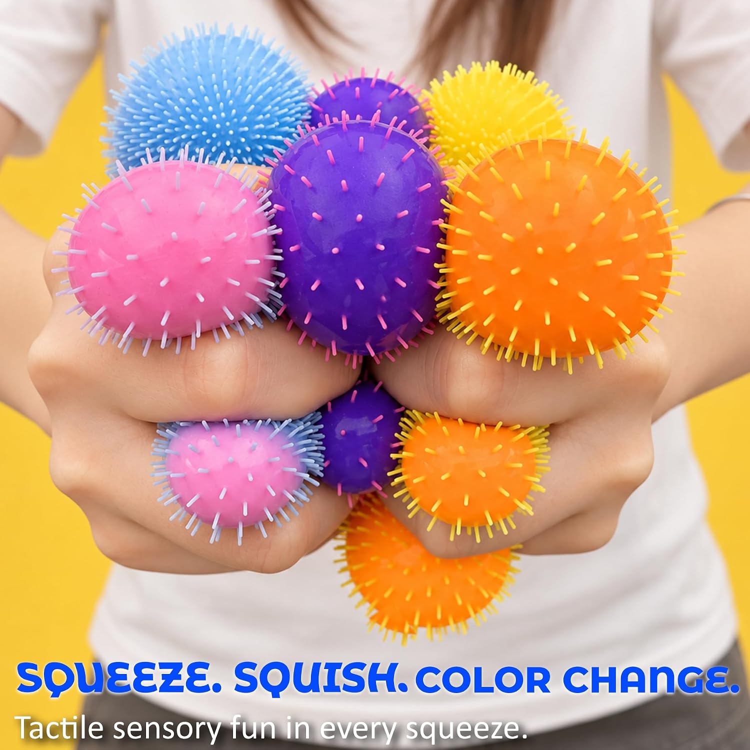 Detalle 1 de XMNZD A-Colorfuball-Red Color-Changing Silicone Stress Ball, 2.6-Inch Fidget Toy
