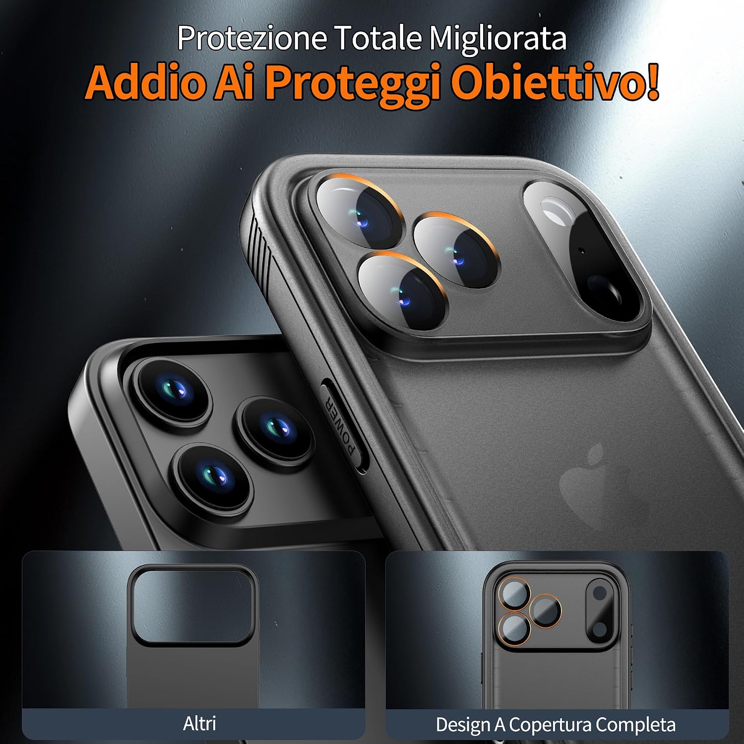 Detalle de Cozycase Cover TOP Antiurto IP68 per iPhone 17 Pro Max – Custodia rugged impermeabile