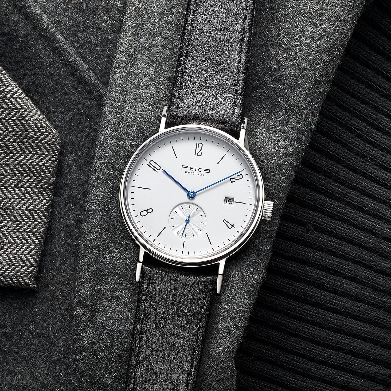 Thumbnail 2 de FEICE FM201 Orologio automatico unisex con vetro zaffiro e quadrante minimal Bauhaus